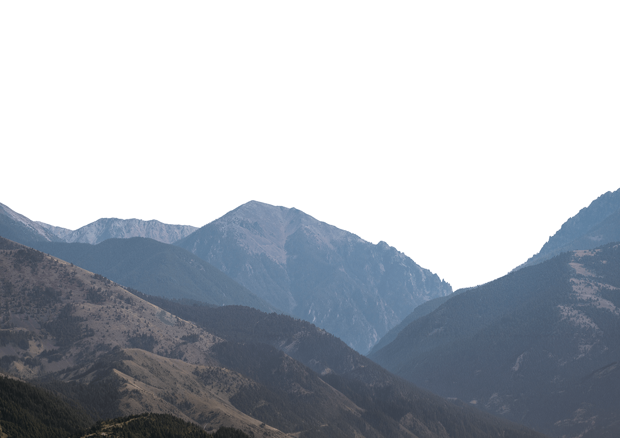 a mountain range in Bozeman, Montana